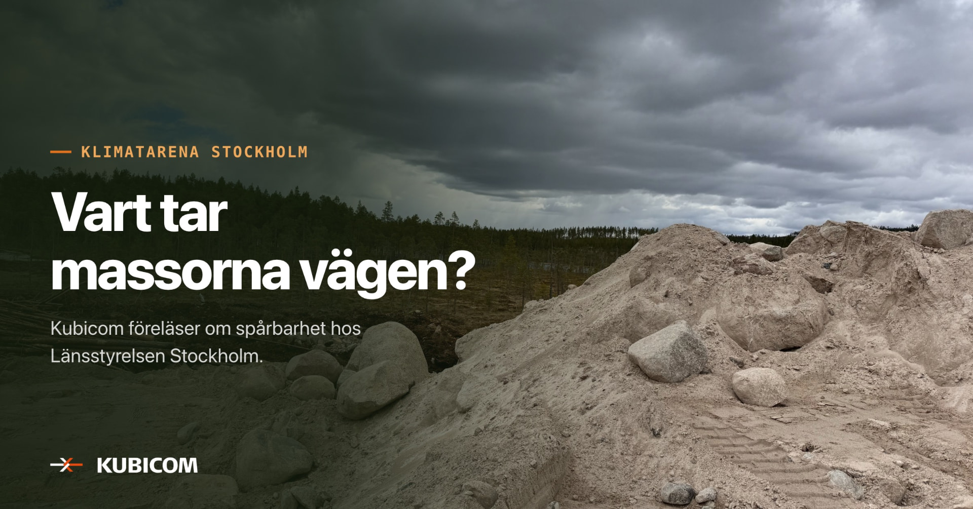 Kubicom föreläser om spårbarhet och masshantering hos Länsstyrelsen Stockholm